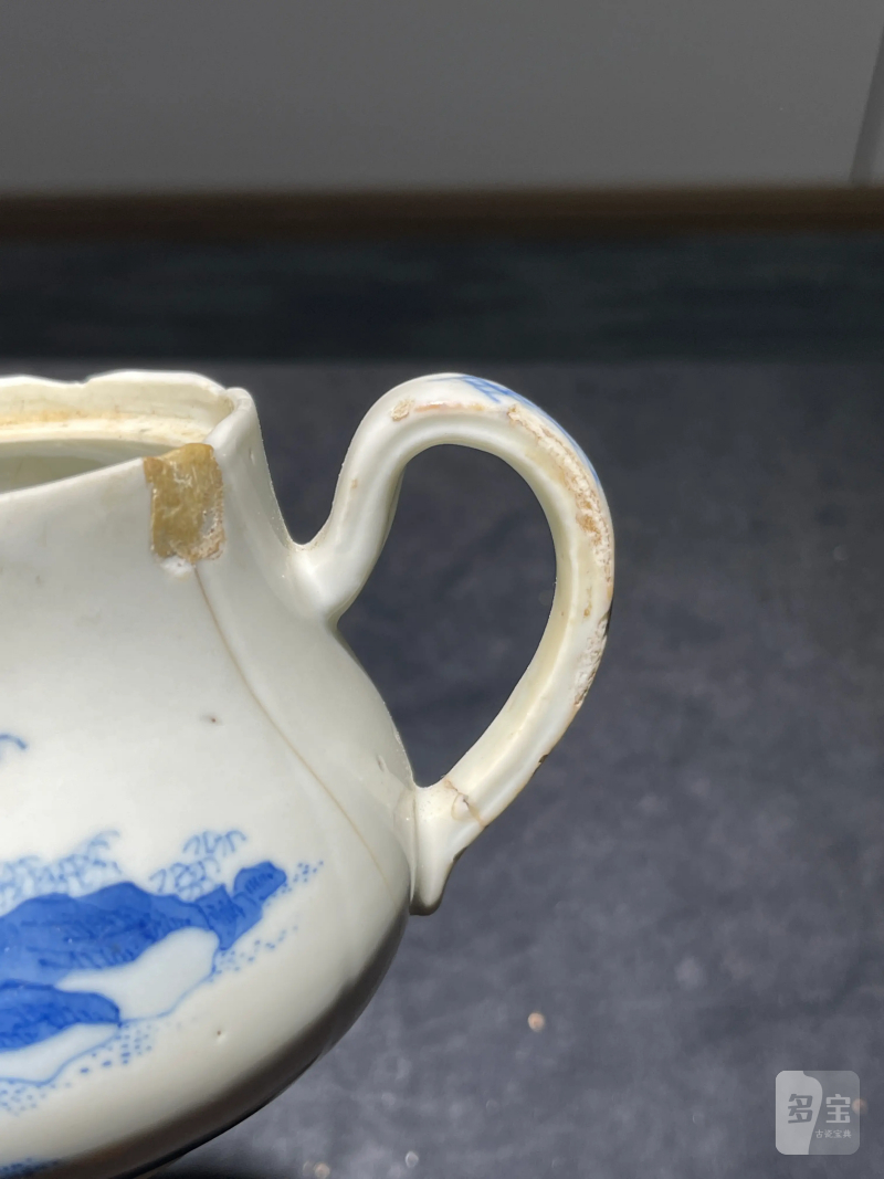 清宣统“江西瓷业公司”青花人物纹茶壶 - 图11